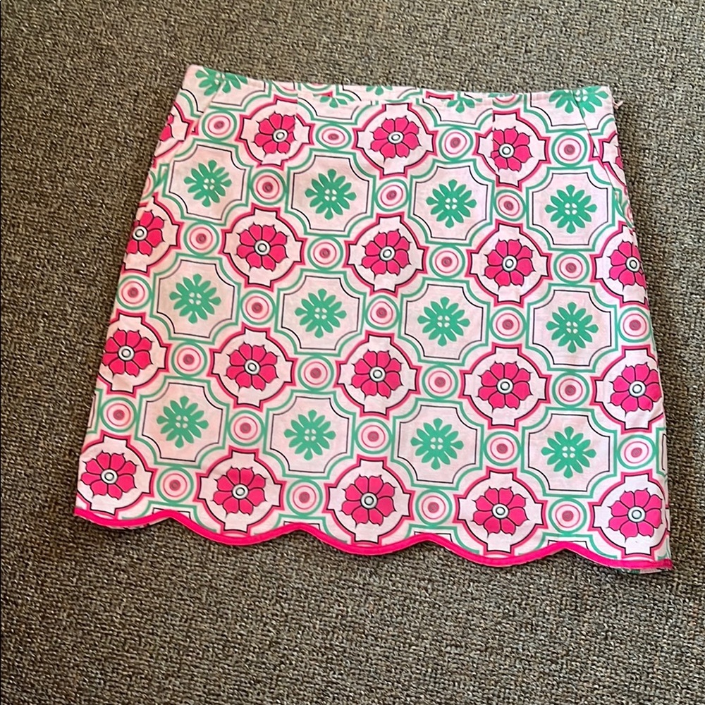 Vibrant Pink and Green Floral Skort for the Golf Course